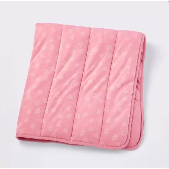 Cloud Island 2-Pack Jersey Crib Fitted Sheets & Jersey Quilted Blanket Set Pink - Picture 8 of 10